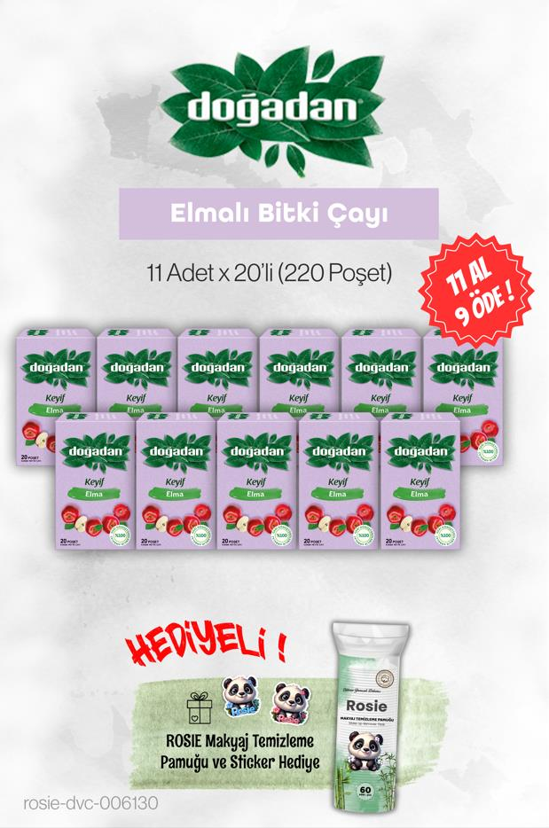 Doğadan Elma Çayı 20'li 11 AL 9 ÖDE ve Rosie