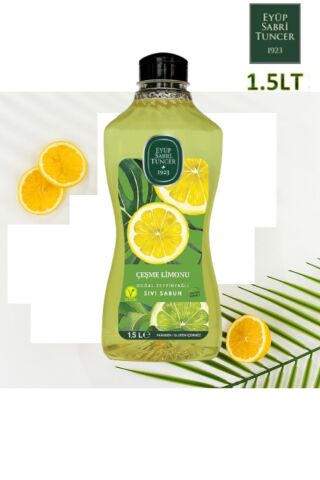 Çeşme Limonu Doğal Zeytinyağlı Sıvı Sabun 500 ml 2 ADET + 1.5 LT 1 ADET