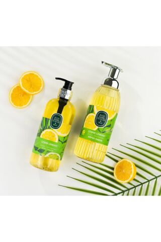 Çeşme Limonu Doğal Zeytinyağlı Sıvı Sabun 500 ml 2 ADET + 1.5 LT 1 ADET