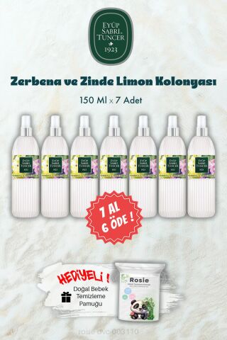 Verbena & Zinde Limon Kolonyası 150 ML 7 AL 6 ÖDE ve ROSIE Hediye