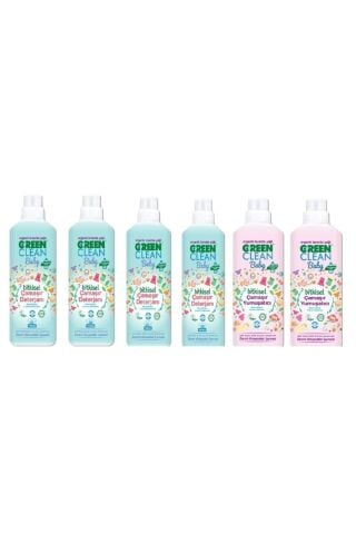 Green Clean Baby Deterjan 1 Lt 4 Adet+ Baby Yumuşatıcı 1 Lt 2 Adet