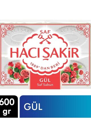 Hacı Şakir Banyo Sabunu 4x150gr Gül