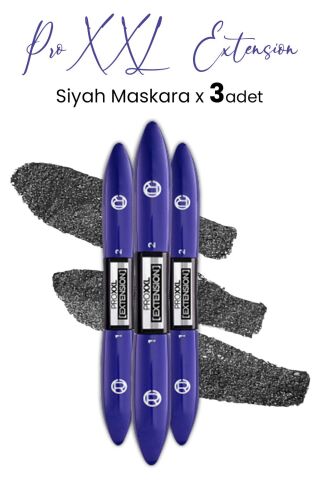 Loreal Paris Pro XXL Extension Maskara Siyah x 3 Adet