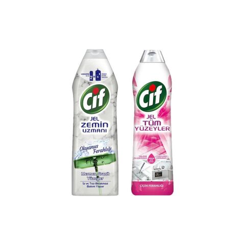 Cif Jel Mermer Yüzey Temizleyici ve Çiçek Ferahlığı