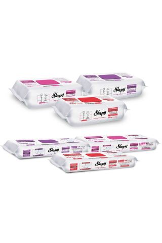 Sleepy Easy Clean Çiçek Serisi 3X100 Yüzey, 3X20 Yer Temizlik Havlusu Karma Paket