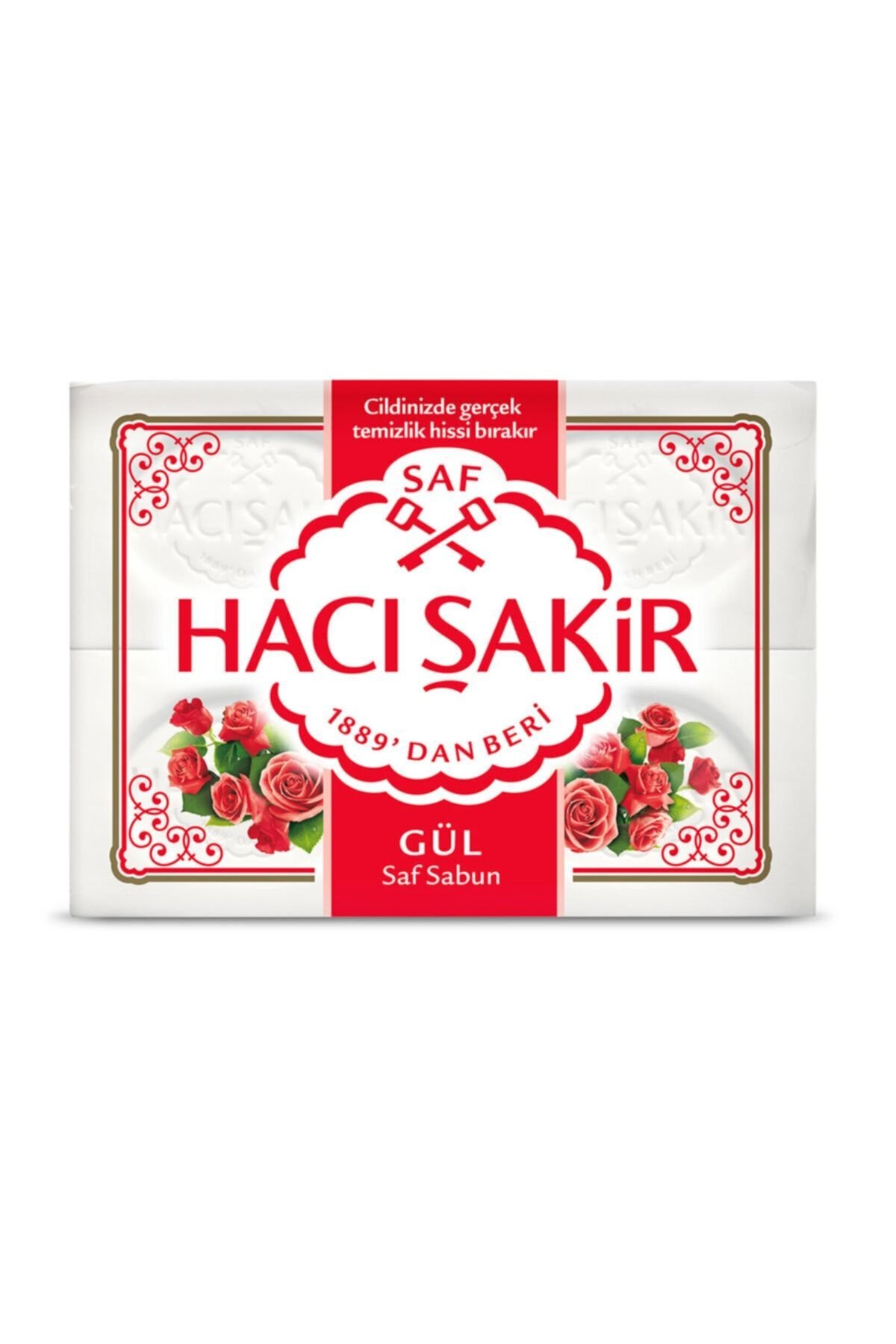 Hacı Şakir Gül Beyaz Kalıp Sabun 4x150 gr