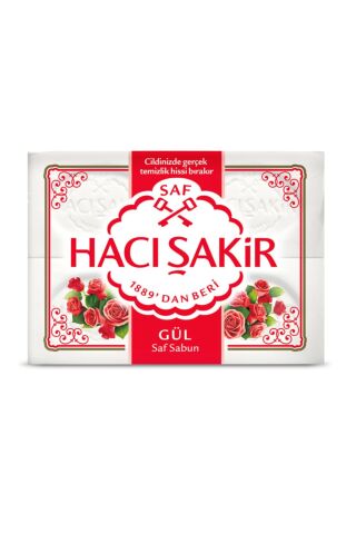 Hacı Şakir Gül Beyaz Kalıp Sabun 4x150 gr