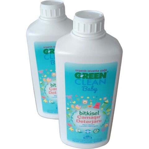 Green Clean Baby 1 lt Bitkisel Sıvı Çamaşır Deterjanı - 2'li