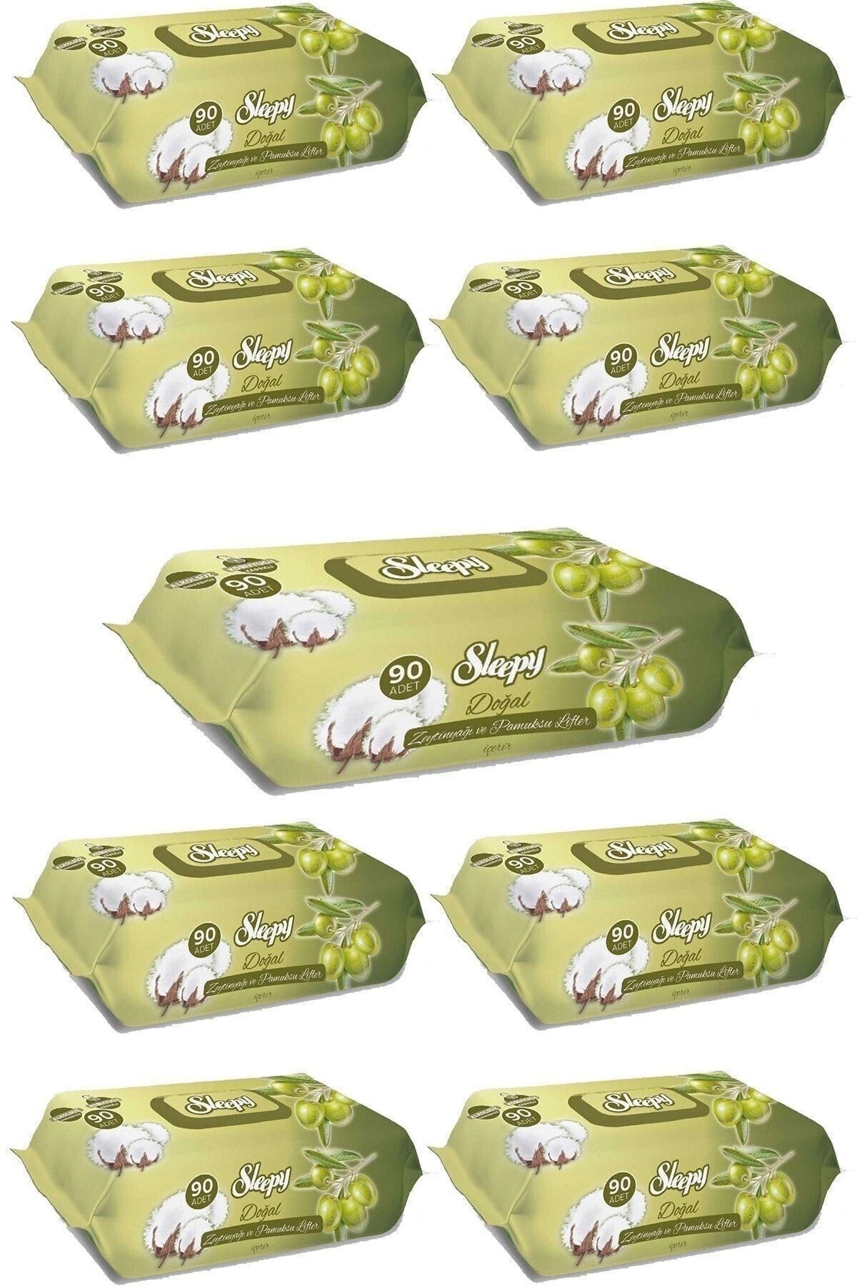Sleepy Islak Mendil Zeytinyağlı 90 Lı X 9 (810 Yaprak)