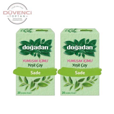 Doğadan Yeşil Çay Yumuşak İçimli 20'li x 2 adet