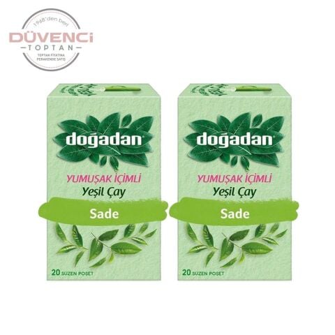 Doğadan Yeşil Çay Yumuşak İçimli 20'li x 2 adet