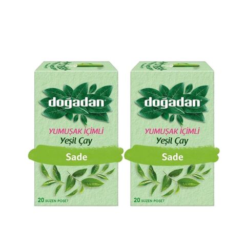 Doğadan Yeşil Çay Yumuşak İçimli 20'li x 2 adet