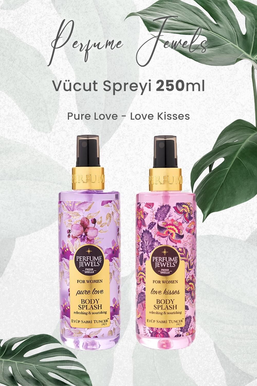 Eyüp Sabri Tuncer Pj Body Splash Pure Love 250 ml ve Love Kisses 250 ml