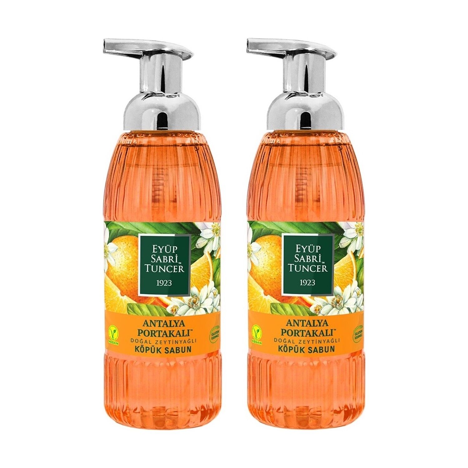 Eyüp Sabri Tuncer Zeytinyağlı Antalya Portakalı Köpük Sabun 500 ML x 2