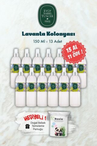 150 ML 13 AL 11 ÖDE Lavanta Kolonyası ve ROSIE Hediye