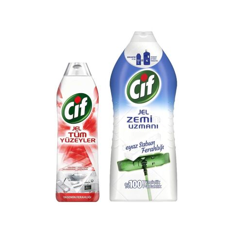 Cif Jel Yasemin Ferahlığı ve Beyaz Sabun Ferahlığı