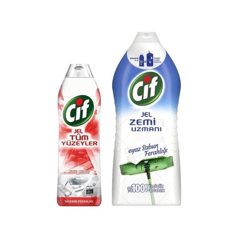 Cif Jel Yasemin Ferahlığı ve Beyaz Sabun Ferahlığı