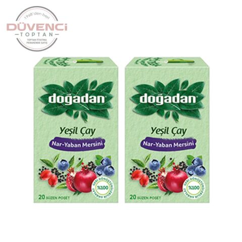 Doğadan Yeşil Çay Nar Yaban Mersini 20'li x 2 Adet
