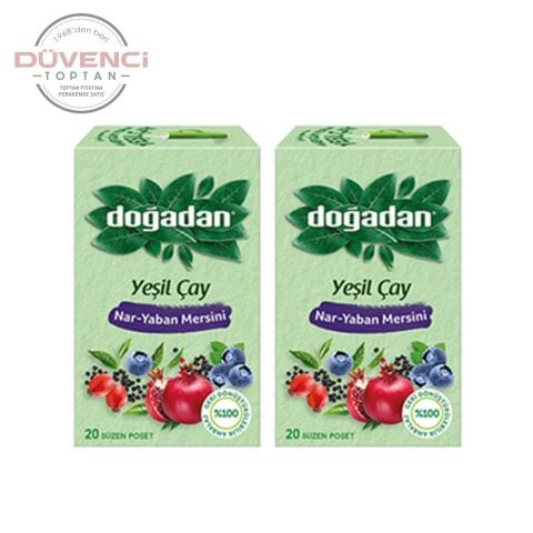 Doğadan Yeşil Çay Nar Yaban Mersini 20'li x 2 Adet