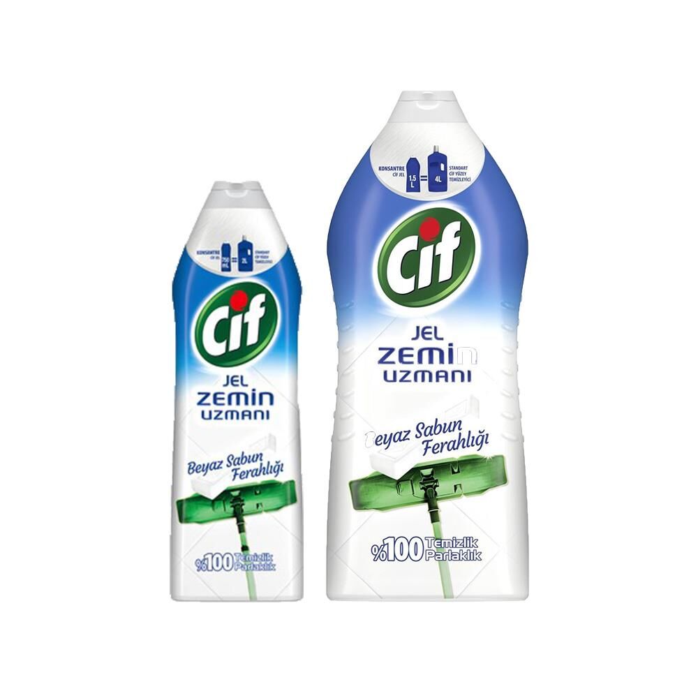 Cif Jel Beyaz Sabun Ferahlığı 750 ml ve 1500 ml