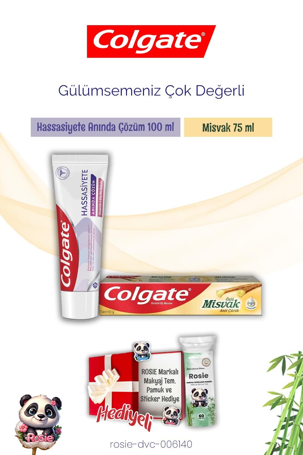 Colgate Diş Macunu Misvak Özlü, Hassasiyete Anında Çözüm ve Rosie