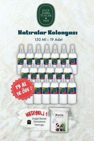 19 AL 16 ÖDE 150 ML Hatıralar Kolonyası ve ROSIE Hediye
