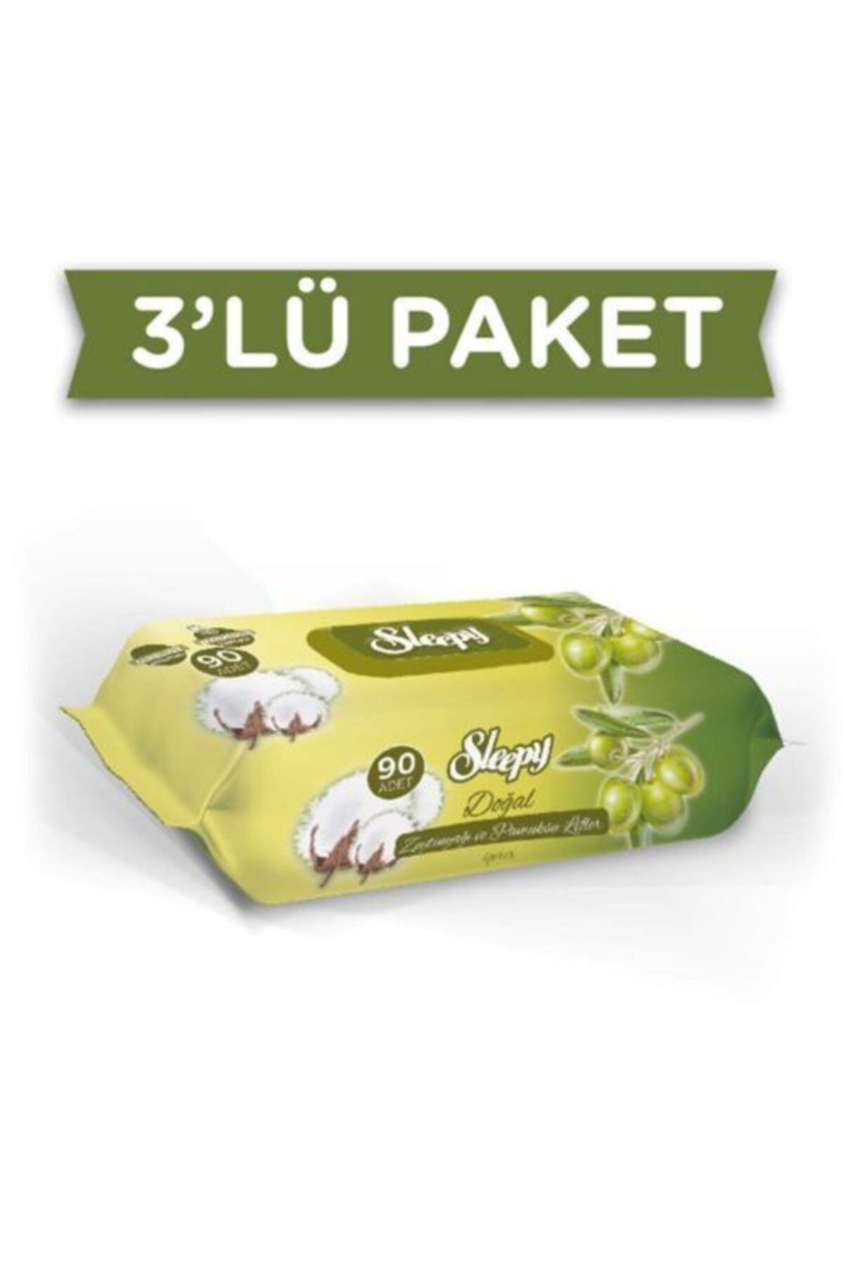 Sleepy Zeytinyağlı Islak Bebek Havlusu 90x3