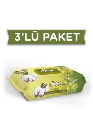 Sleepy Zeytinyağlı Islak Bebek Havlusu 90x3