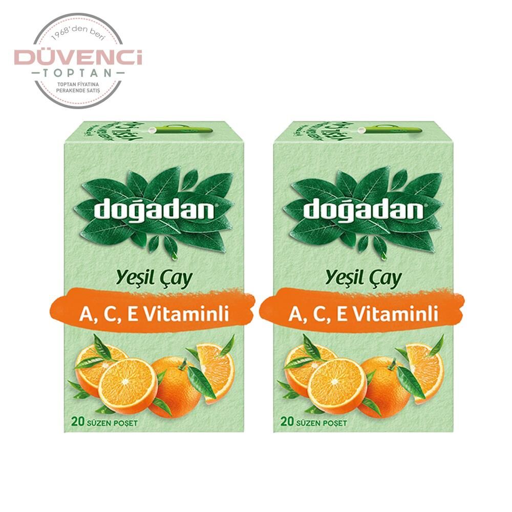 Doğadan Yeşil Çay A,C,E Vitaminli x 2 Adet