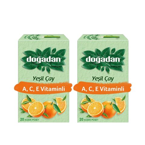 Doğadan Yeşil Çay A,C,E Vitaminli x 2 Adet