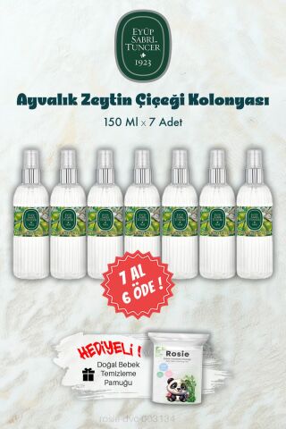 Ayvalık Zeytin Çiçeği Kolonyası 150 ML 7 AL 6 ÖDE ve ROSIE Hediye
