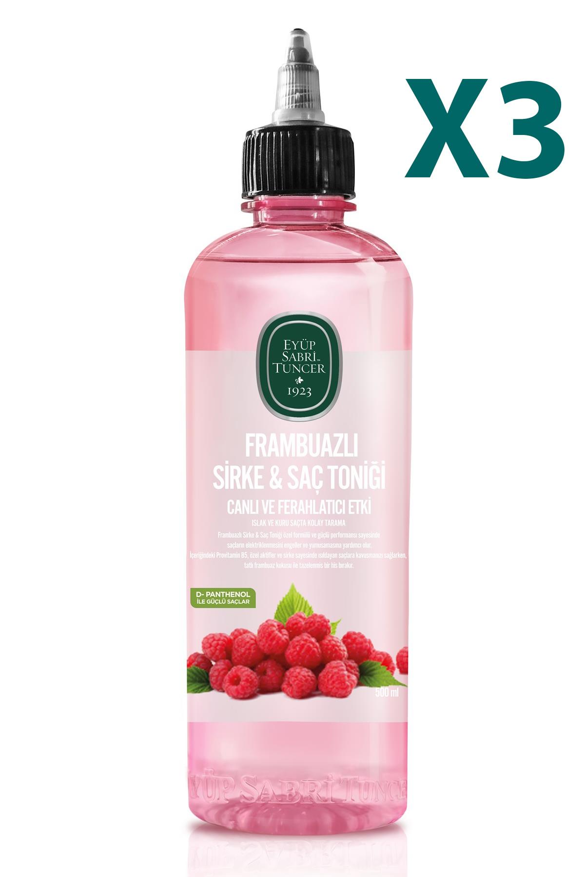 Frambuazlı Sirke & Saç Toniği 500 ml x 3
