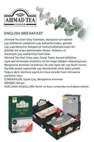 7'li Earl Grey Demlik Poşet Çay 48’li ve Rakun Kupa HEDİYE