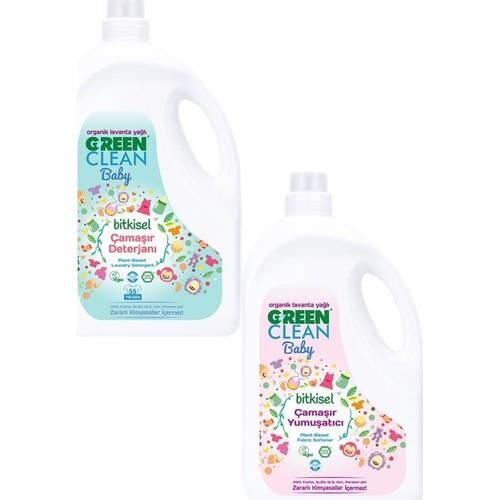 Green Clean Baby Bitkisel Çamaşır Deterjanı ve Yumuşatıcısı 2750 ml