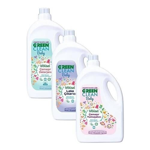 Green Clean Baby Leke Çıkarıcı, Çamaşır Deterjanı ve Yumuşatıcısı 2750 ml