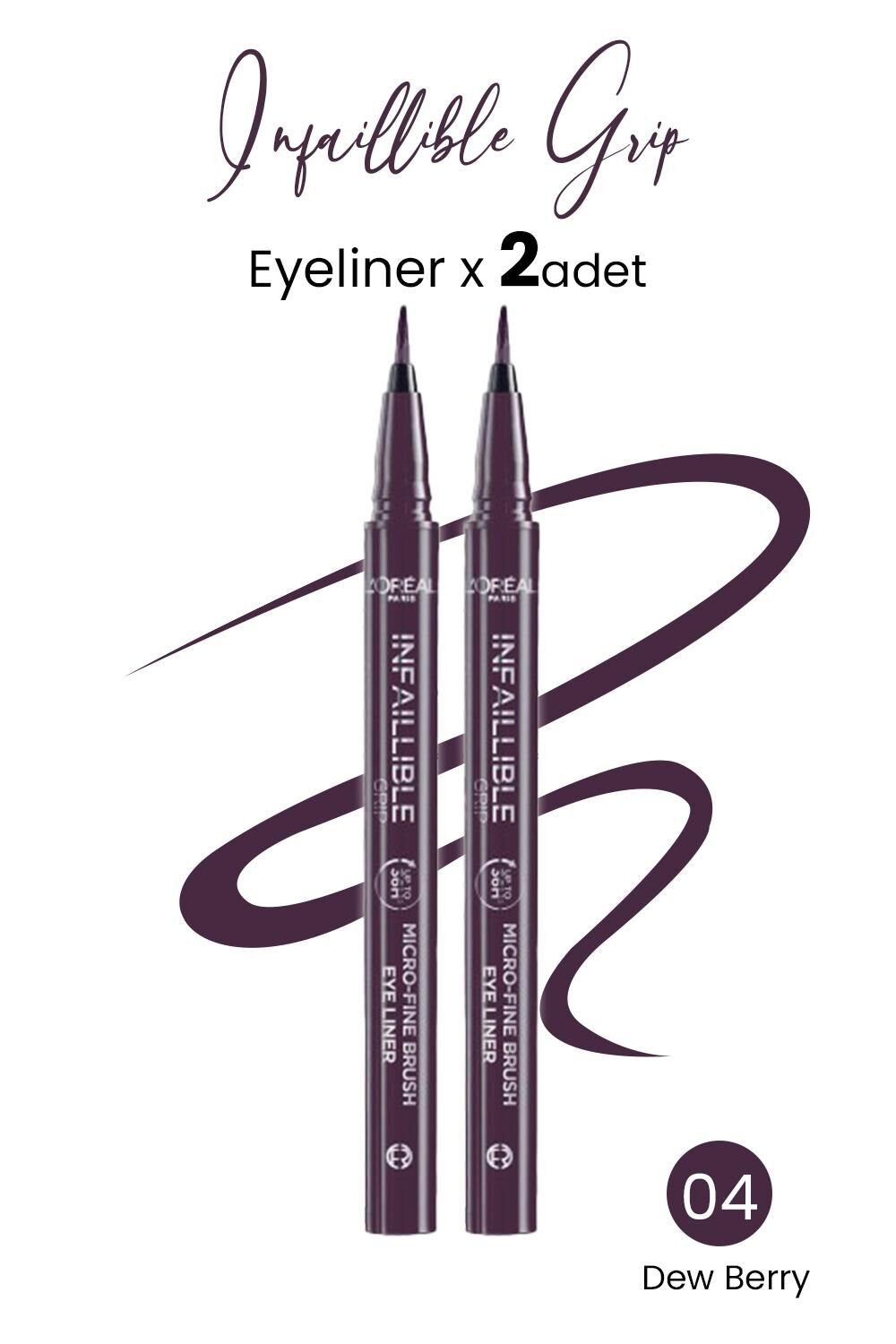 Loreal Paris Infaillible Grip Eyeliner 04 Dew Berry x 2 Adet