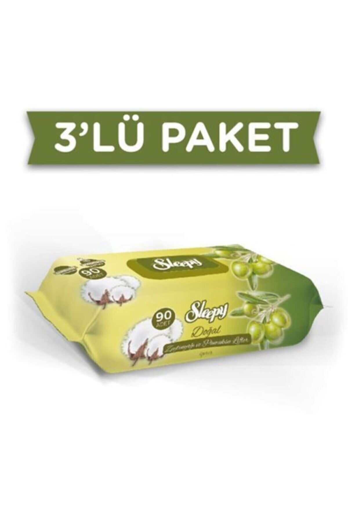 Sleepy Zeytinyağlı Islak Havlu 3'lü Paket