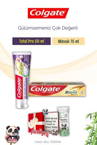 Colgate Diş Macunu Total Pro ve Misvak, Rosie Hediyel