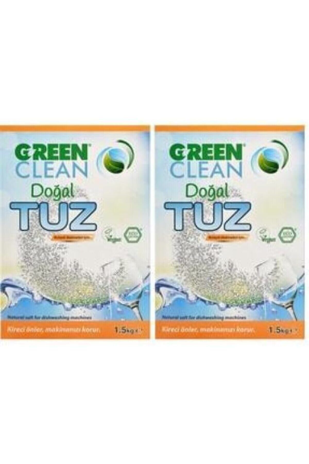 Green Clean 1,5 Kg Doğal Bulaşık Makinesi Tuzu x 2 Adet