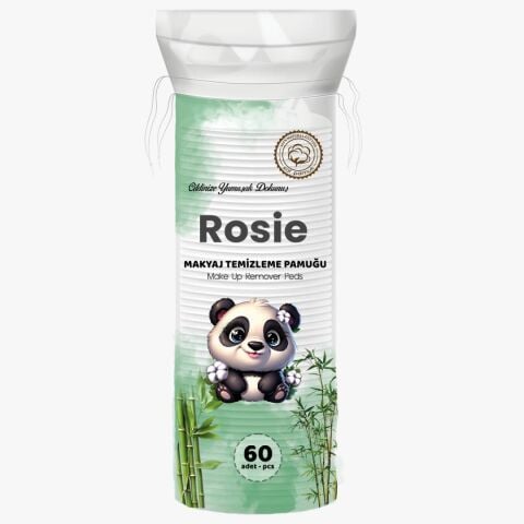 Sleepy 2 adet Mega Paket Gece 26'lı Bio Natural Hijyenik Ped ve ROSIE makyaj pamuk