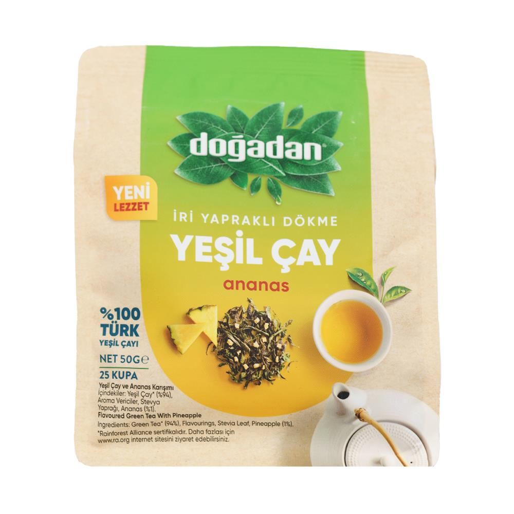 Doğadan Dökme Yeşil Çay Ananas 50 gr