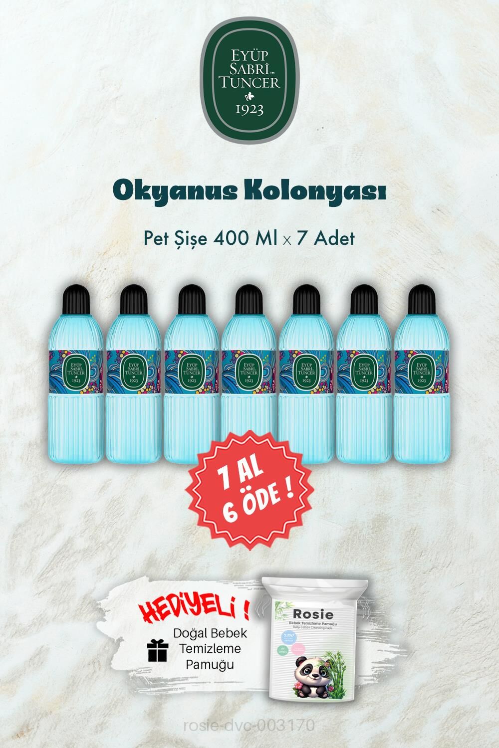 400 ML Okyanus Kolonyası 7 AL 6 ÖDE ve ROSIE Hediye