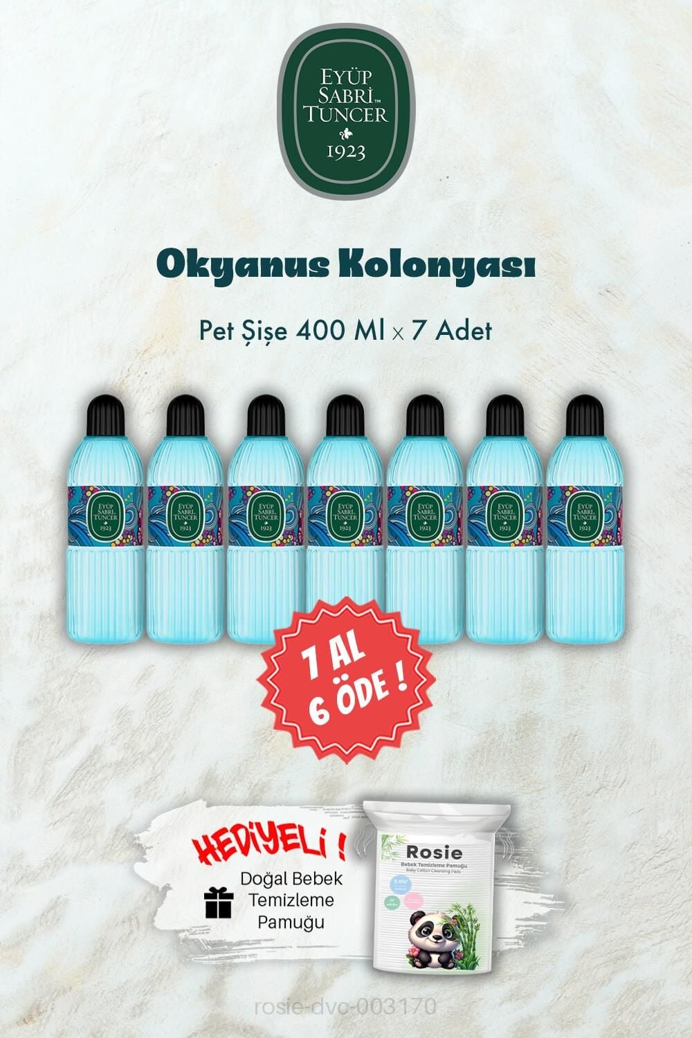 400 ML Okyanus Kolonyası 7 AL 6 ÖDE ve ROSIE Hediye