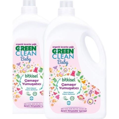 Green Clean Baby Çamaşır Yumuşatıcısı 2750 ml Yıkama x 2