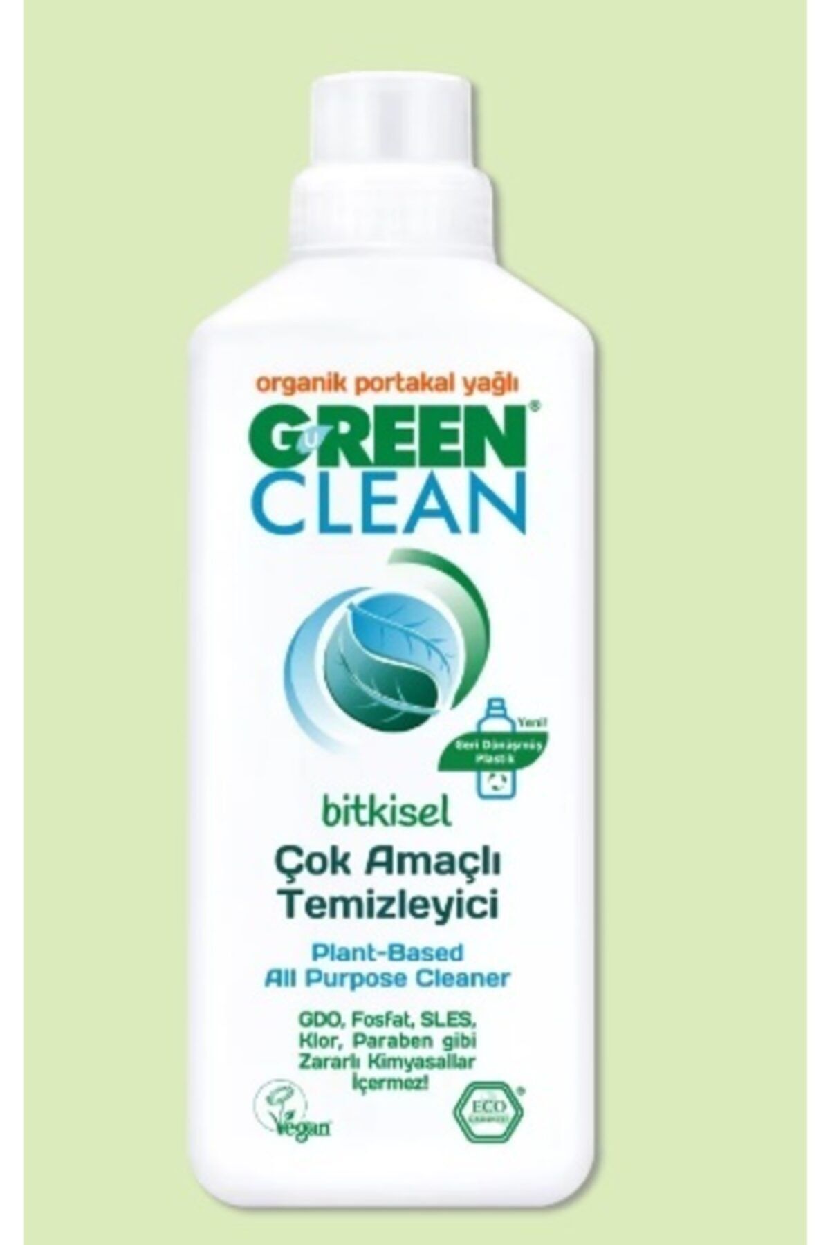Green Clean Organik Portakal Yağlı Bitkisel Çok Amaçlı Yüzey Temizleyici 1000 ml