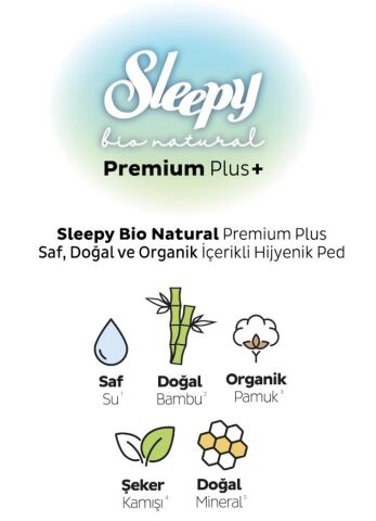 Sleepy 3'lü Bio Natural Gece 26'lı Hijyenik Ped Mega Paket ve ROSIE makyaj pamuk