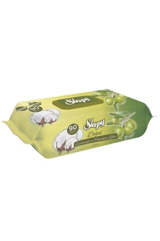 Sleepy Doğal Zeytinyağlı Islak Havlu 90'lı