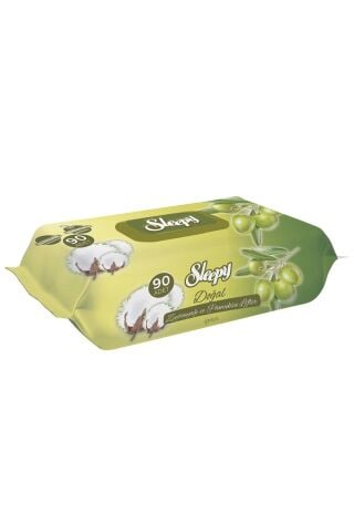 Sleepy Doğal Zeytinyağlı Islak Havlu 90'lı