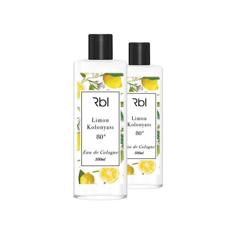 Rebul Limon Kolonyası 80 Derece 500 ml x 2