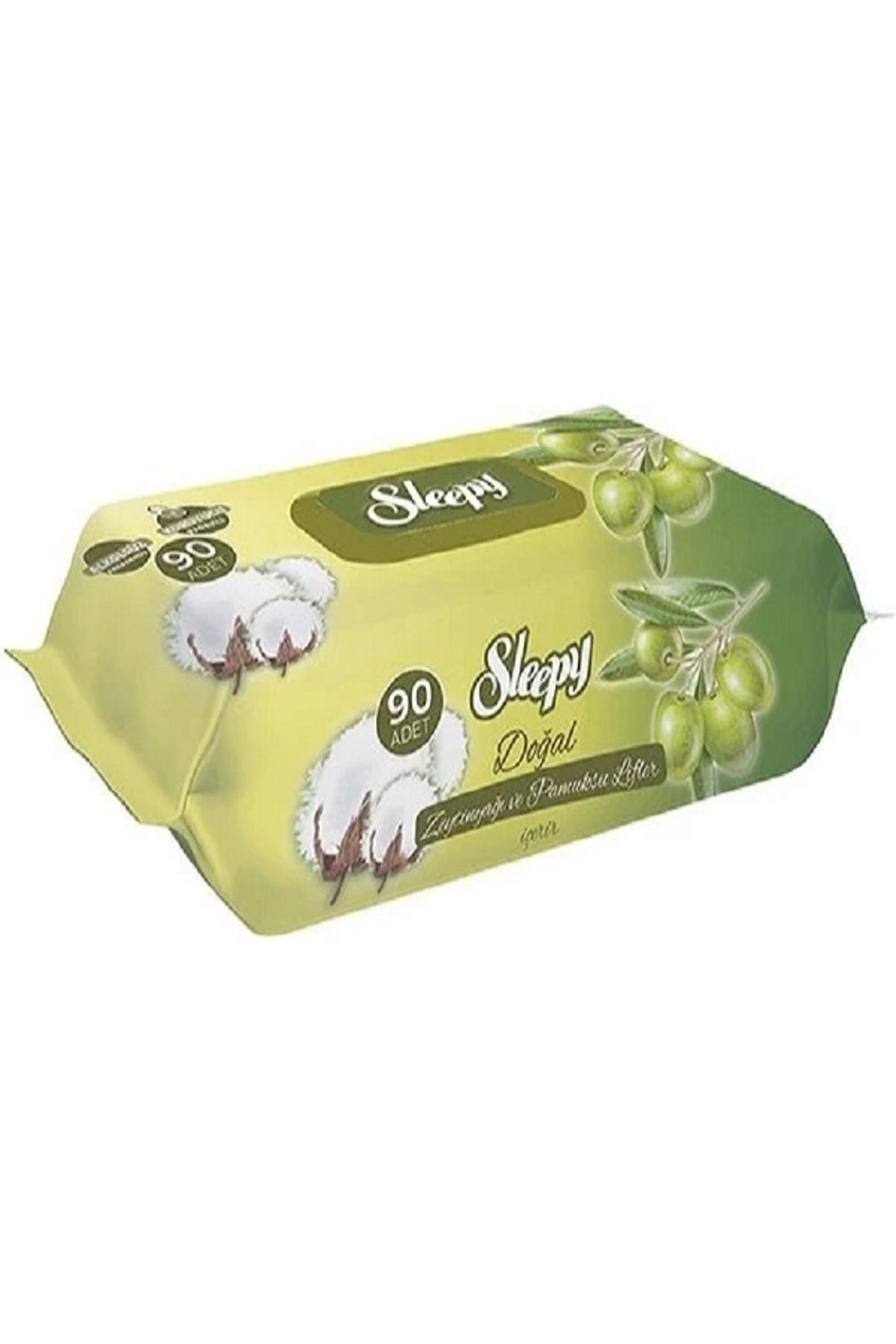 Sleepy Zeytinyağlı Islak Havlu 90 x 2 Paket